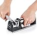 Knife Sharpener for Straight and Ceramic Knives,Barbestar Kitchen Knife Sharpener with 2 Stage Diamond Coated Sharpening Wheel System, Non-slip Base,Safe and Easy to Use