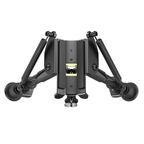 Xaegistac Carbon Fiber 6" 9" Rifle Bipod with Adapter Picatinny