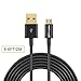 6.6ft/2M Black High Speed USB2.0 A Male to Micro B Cable with Gold-Plated Connectors for Samsung LG HTC and Other Tablet Smartphone