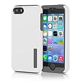 iPhone 5s Case, Incipio DualPro [Shock Absorbing] Cover fits Apple iPhone 5, iPhone 5s, iPhone SE - White / Charcoal