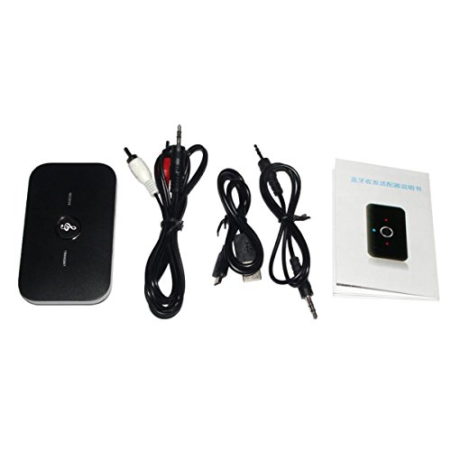Businda Bluetooth Transmitter V4.1 Receiver,Portable Bluetooth Audio Transmitter Receiver V4.1 with 3.5mm Stereo for Headphone Speaker TV Stereos MP3 MP4