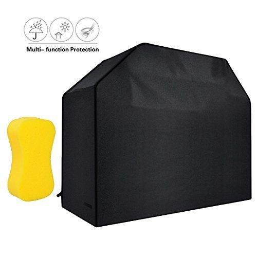 Gas Grill Cover, ITECHOR 58-Inch BBQ Cover Waterproof, 600D Heavy Duty Gas Grill Cover Water Proof , Design For Weber, Holland, Jenn Air, Brinkmann And Char Broil