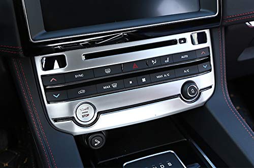 Kadore for 2017-2019 Jaguar F-PACE XE XF Matte Interior Center Console Dashboard Air Condition Panel Cover Trim 1pc