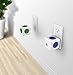 [New Version] PowerCube 4 Outlets Dual USB Port Surge Protector Wall Adapter Power Strip with Resettable Fuse, Cobalt Blue