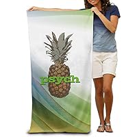 Aiguan Bath Towel - Psych Pineapple Soft Large Swim Beach Towels