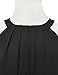 JJ Perfection Women's High Neck Sleeveless Dress with Attached Belt