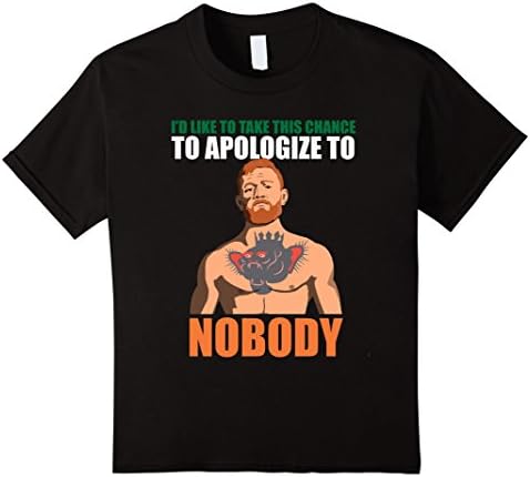 Kids Conor Mcgregor Irish Fight Unisex T-Shirt 10 Black