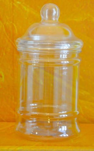 Victorian Plastic Jar with Screw Lid 380ML (10) by jars2u