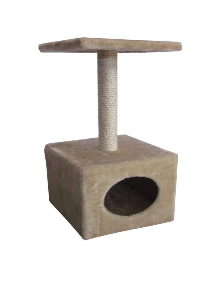 Europet Cat Scratcher with Trunk, 8 x 30 x 30/ 60 cm, Beige