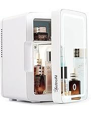 AstroAI Mini Fridge 6 Liter/8 Can Skincare Fridge AC/DC Portable Beauty Fridge for Skin Care, Cosmetics, Bedroom(Mirror & Light)