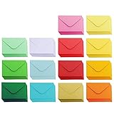 Supla 140 Pcs Mini Envelopes 14 Colors Gift Card Envelopes 4