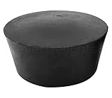 1 Pack - CleverDelights Solid Rubber Stopper - Size 14 - 90mm x 75mm - 39mm Long - Lab Scientific #14