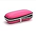 LANGUAN Portable Zipper Eyeglasses Case, Honeycomb Glasses Sunglasses Hard Case Box Protector for Men & Women or Children(Pink)