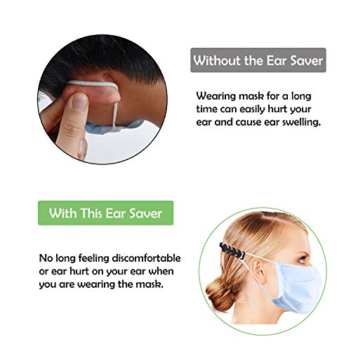 5pcs Black Face Mask Extender Strap,Adjustable Comfortable Mask Ear Saver To Relieve Discomfort and Pain In Your Ears,Ear Protector For Women Men Kids