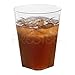 Clear Plastic Cups | 7 oz. 80 Pack | Hard Disposable Cups | Square Plastic Wine Cups | Plastic Cocktail Glasses | Small Plastic Drinking Cups | Plastic Party Cups | Bulk Wedding Plastic Tumblers