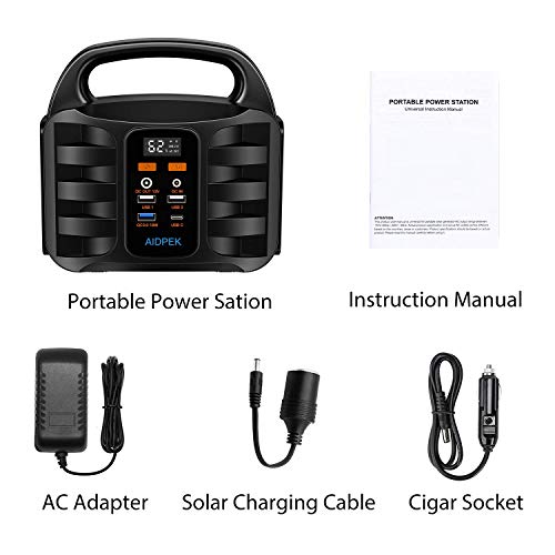 Generator Portable Power Station,NusGear 155Wh 42000mAh Camping Solar