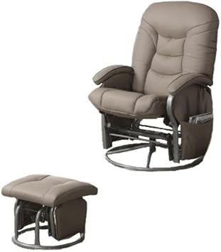 4baby deluxe faux leather glider chair