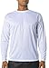 A4 Mens Cooling Performance Long Sleeve Crew, Large, White