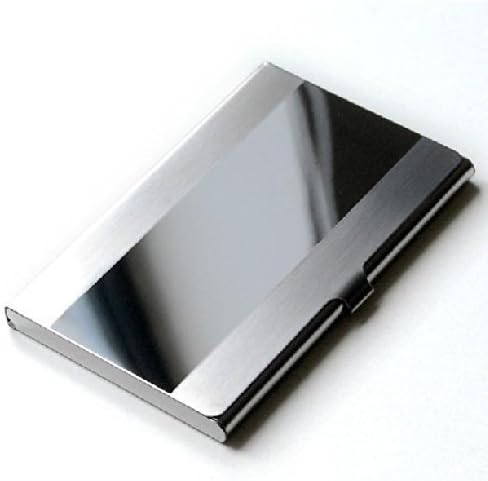 Ascetic Tour Stainless Steel Id Holder Card Case Business Box Case Bank Organizer Mirror by Ascetic Tour