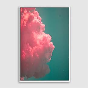 Framed Clouds and Colors Home Artwork for Living Room Bedroom