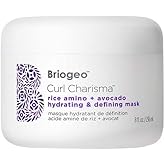 Briogeo Curl Charisma Rice Amino + Avocado Hydrating & Defining Mask, Hair Mask for Wavy, Curly, and Coily Hair, Deeply Nourishes and Defines Curl Pattern, Protein-Free, Vegan, Cruelty-Free