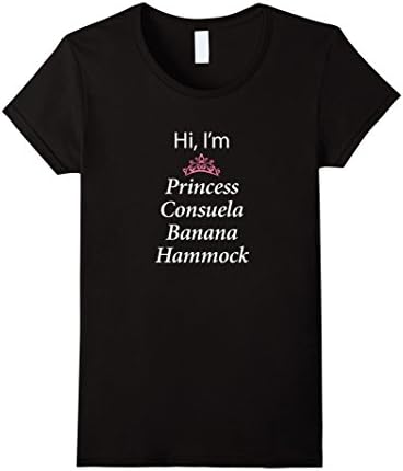 Womens Funny Consuela Banana Hammock T-shirt (dark) Medium Black