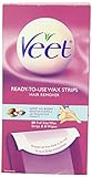 Veet Leg and Body Hair Remover Cold Wax Strips