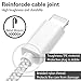 iPhone Charger, MFi Certified iPhone Cable 5 Pack [3/3/6/6/10FT] Extra Long Nylon Braided USB Charging&Syncing Cord Compatible with iPhone Xs Max/XS/XR/7/7Plus/X/8/8Plus/6S/6S Plus/SE (Silver&White)