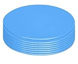 Green Eats Snack Plate, 8 Count, Blue