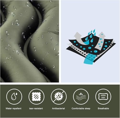 Unigear Inflatable Camping Mattress, Ultralight Air Cushion, Water Resistant Inflatable Mattress for Camping, Travel, Beach, Tent, Sleeping Bag