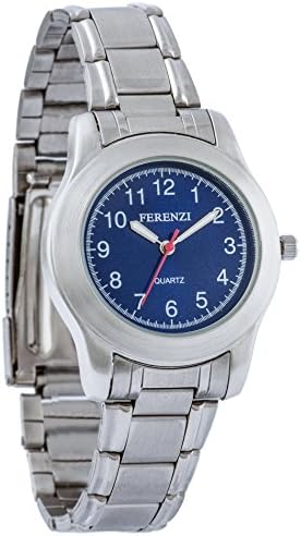 Ferenzi Women's | Classic Thin Metal Watch With Blue Face Watch | FZ12502
