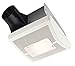 Broan-NuTone AE80L Invent Energy Star Qualified Single-Speed Ventilation Fan with LED Light, 80 CFM 0.8 Sones, White