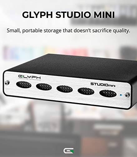 Glyph Studio Mini – Externe Festplatten (2000 GB, 5400 RPM, eSATA, USB 3.0, verkabelt, 3.0, 420 Mbit/s) schwarz, Silber – Bild 3