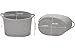 Sea Team Oval Cotton Rope Woven Storage Basket with Handles, Diaper Caddy, Nursery Nappies Organizer, Baby Shower Basket for Kid's Room, 14.2 x 9 x 11.4 Inches (Medium Size, Grey)