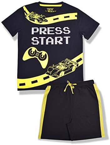 The Essentials Wardrobe Boys Pyjamas Short Sleeve Nightwear Shorty Pjs Childrens 100% Cotton 8-13 Years