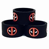 18mm Band Silicone Bumper Protective Ring Bands Cover (Deadpool V2 (4-Pack))
