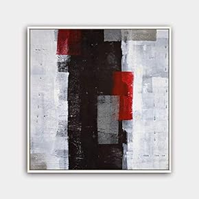 Framed Canvas Wall Art Modern Texture Painting Canvas Prints Home Artwork Decoration for Living Room,Bedroom - 16x16 inches