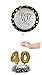 Creative Converting Happy 40th Birthday Balloon Centerpiece Black and Gold for Milestone Birthday - 317306