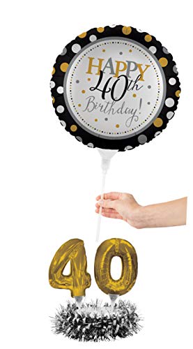 Creative-Converting-Happy-40th-Birthday-Balloon-Centerpiece-Black-and-Gold-for-Milestone-Birthday-317306