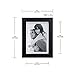 Malden 5x7 Picture Frame - Wide Real Wood Molding, Real Glass - Black