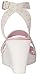 crocs Women's Leigh Graphic W Wedge Sandal, White/Pearl Pink, 8 B(M) US