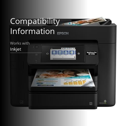 Epson WorkForce Pro WF-4740 Wireless All-in-One Color Inkjet Printer, Copier, Scanner with Wi-Fi Direct, Amazon Dash Replenishment Ready