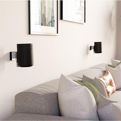 Vogel's SWM 4111 Lautsprecher Wandhalterung für Sonos ERA 100, Max. 5 kg, Neigbar -30°/+30°, Schwenkbar bis zu 70° (Links/rechts), Schwarz (1x) thumbnail 2