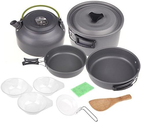 Camping-Pot-Hiking-Backpacking-BBQ-Picnic-Cookware-Teapot-Coffee-Kettle-Set-