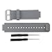 Replacement band for Garmin Vivoactive, Silicone Replacement Fitness Bands Wristbands with Metal Clasps for Garmin vivoactive GPS Smart Watch (grey)