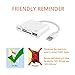 Lightning to USB Camera Adapter,YIKU 4 in 1 SD/TF Card Reader, Trail Game Camera Card Viewer Reader, Micro SD Card Reader USB 3.0 OTG Cable support iPhone X 8 7 6 Plus and iPad, Plug and Play