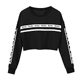 Women Sweatshirt Crop Top