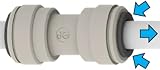 John Guest Reducing Straight Connector 3/8" to 1/4" Push-Fit Speedfit PI201208S view 4