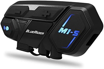 UPGRADED Motorcycle Bluetooth 4.1 Helmet Headset & Intercom Communication Systems Kit, Support 8-Rider Group Intercom