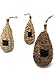 Lantern Hill Set of 3 Hand Woven Teardrop Shaped Small Hanging Birdhouses